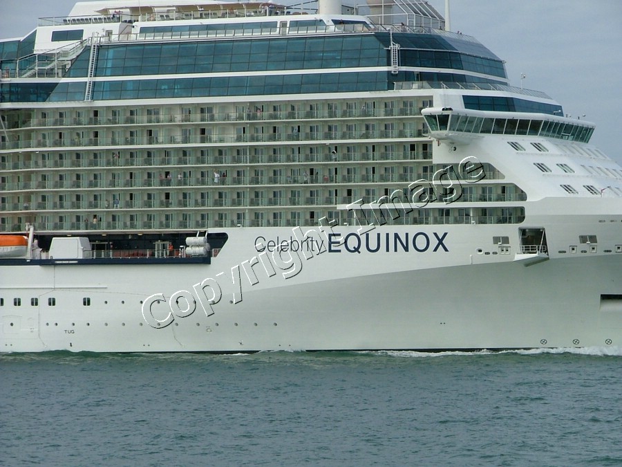Leaving Southampton on the maiden cruise 31 July 2009