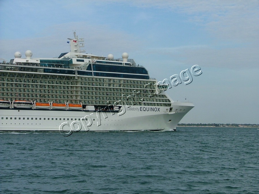 Leaving Southampton on the maiden cruise 31 July 2009