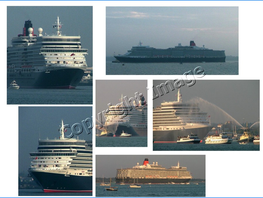 Southampton arrival & maiden voyage departure.